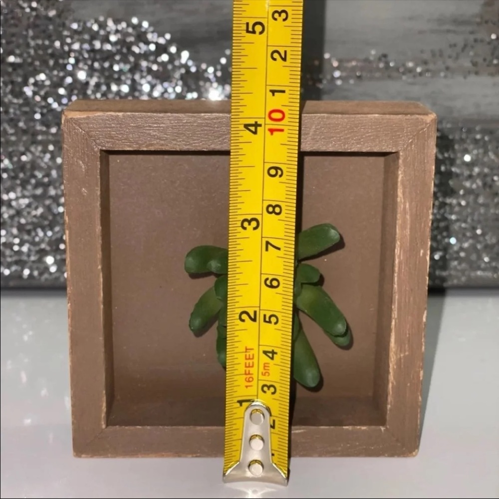 HOME DECOR Wooden Framed Faux Succulent - Picture 5 of 6